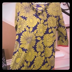 Boden tunic dress/coverup 3/4 sleeve us8